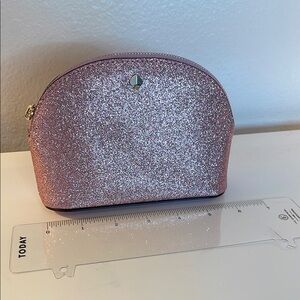Kate Spade sparkle pink makeup bag